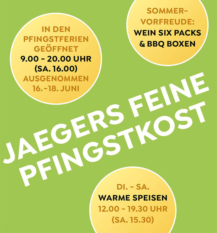 Jaegers Pfingsferienkarte 2022