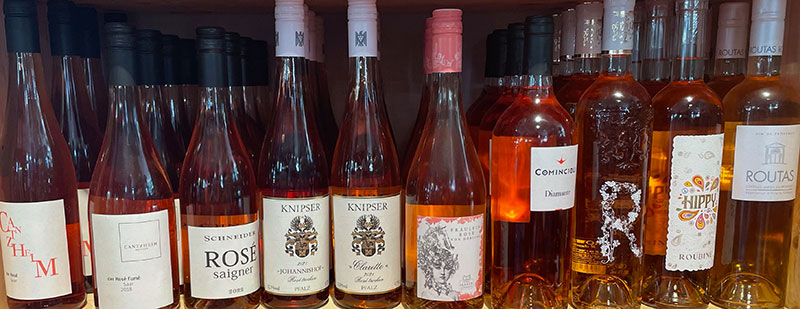 Große Auswahl an Rosé Weinen