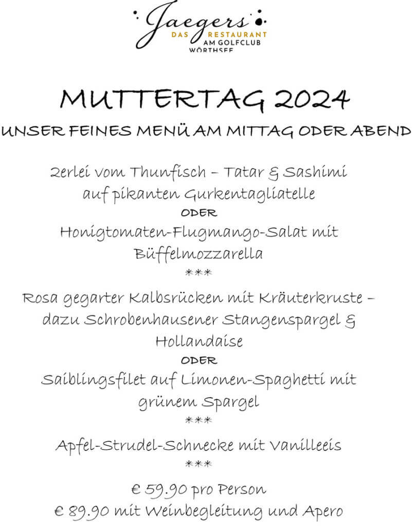 Muttertagsmenü