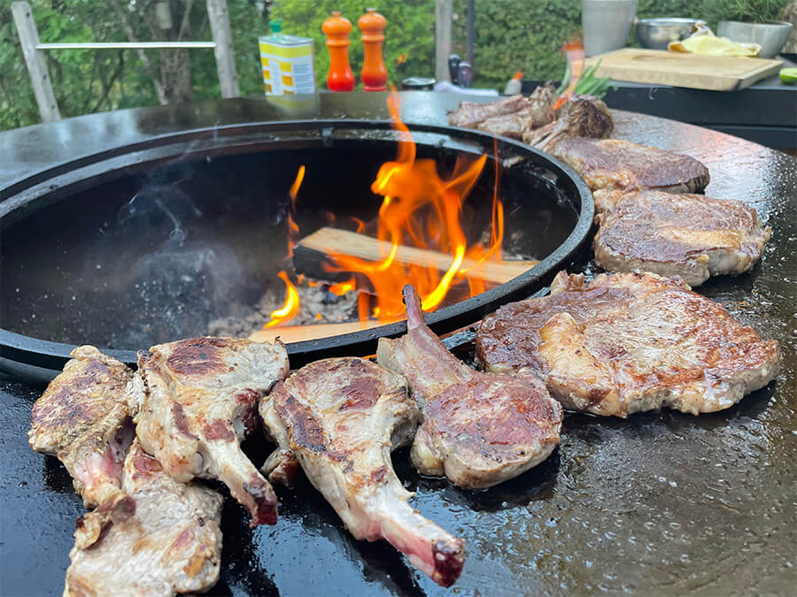 Barbecue mit Jaegers