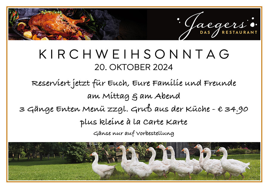 Kirchweihsonntag am 20. Oktober 2024